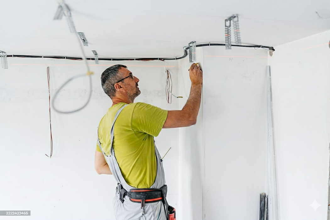 Bridă Multiplă Atlantic - pentru fixare directa CD 60 Gips-carton, 120 mm (Grosime 1.0)