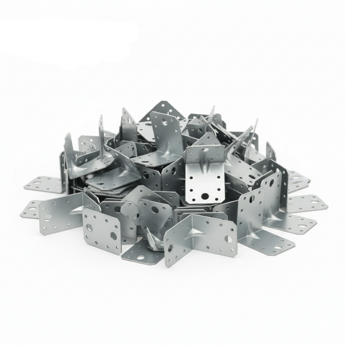 Set colțare perforate pentru lemn Vinclu, 90 grade, tip 4n, zincat, 70 x 70 x 54 mm (𝗚𝗿𝗼𝘀𝗶𝗺𝗲 𝟮𝗺𝗺 ) 1111