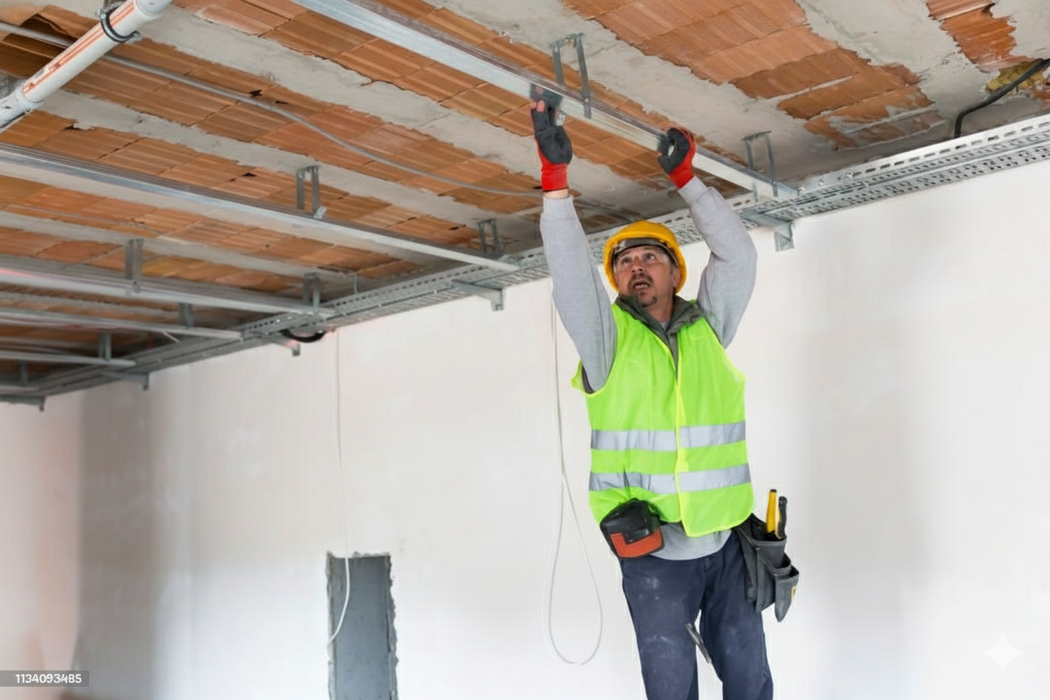 Bridă Multiplă Atlantic - pentru fixare directa CD 60 Gips-carton, 120 mm (Grosime 1.0)