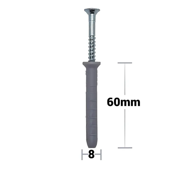 Diblu cu surub Nylon Hammer fixing 8*60 (100 buc)