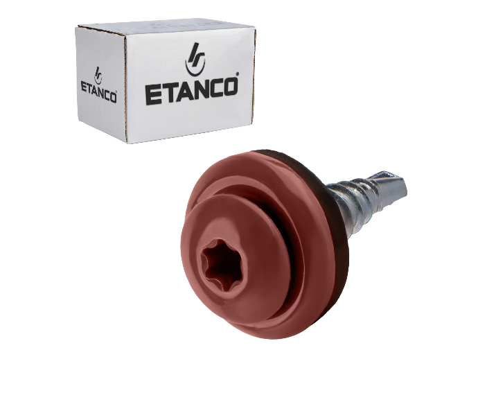 Set 250 Șuruburi autoforante pentru țiglă metalică/tablă GTF P 4,8x20 RAL 3011