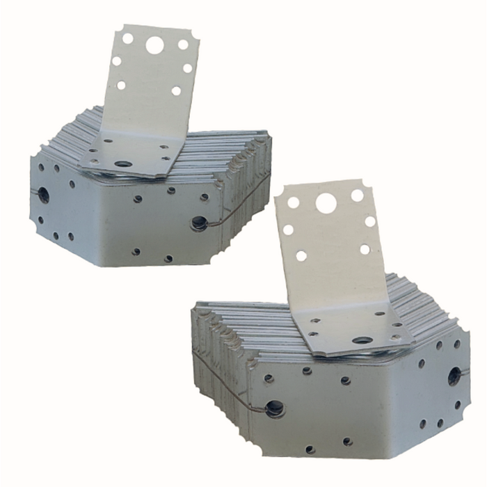 Set 250,500,1000 colțar perforat pentru lemn Vinclu, Montana, 135 grade, zincat, 70 x 70 x 54 mm (𝗚𝗿𝗼𝘀𝗶𝗺𝗲 𝟮𝗺𝗺 )