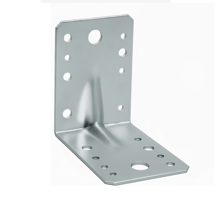 Set colțare perforate pentru lemn Vinclu, 90 grade, tip 4n, zincat, 90 x 90 x 65 mm (𝗚𝗿𝗼𝘀𝗶𝗺𝗲 𝟮𝗺𝗺 )