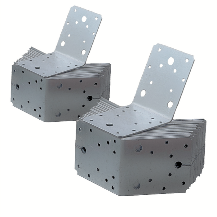Set 250,500,1000 colțar perforat pentru lemn Vinclu, Montana, 135 grade, zincat, 105 x 105 x 90 mm (𝗚𝗿𝗼𝘀𝗶𝗺𝗲 𝟮𝗺𝗺 )