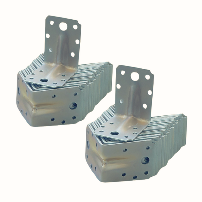 Set 50 colțare perforate pentru lemn Vinclu, 90 grade, tip 4n, zincat, 70 x 70 x 54 mm (𝗚𝗿𝗼𝘀𝗶𝗺𝗲 𝟮𝗺𝗺 )