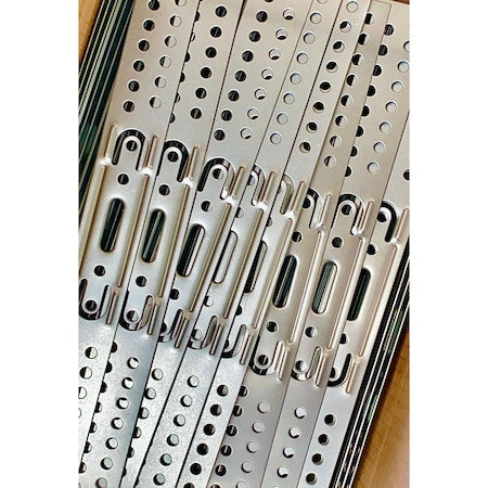 Set 10 buc, Bridă Multiplă Atlantic - pentru fixare directa CD 60 Gips-carton, 120 mm (Grosime 1.0)