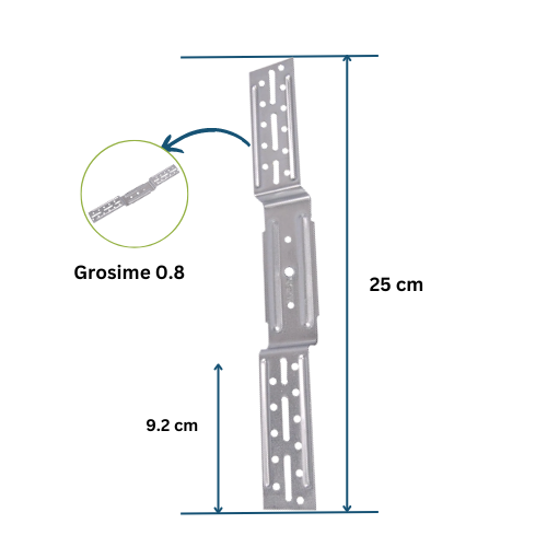 Set 10 buc, brida 9-12 pentru CD60,,120 mm