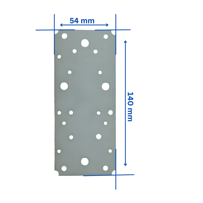 Perforált lemez 140x54 (vastagság 2mm)