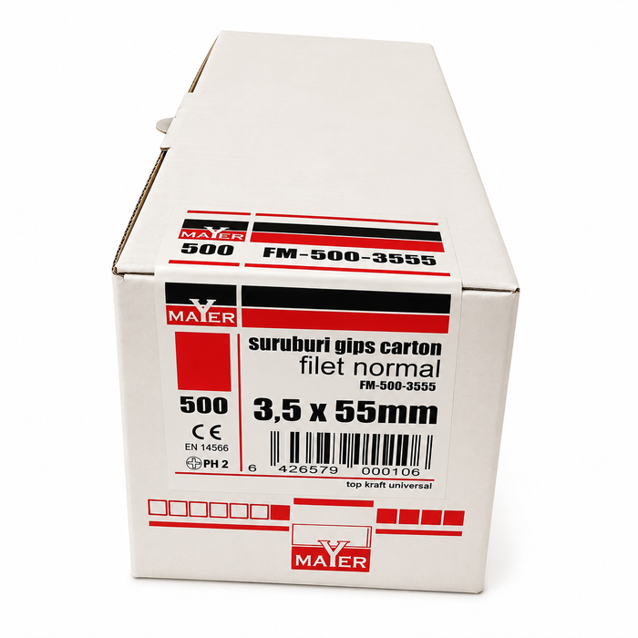 Șuruburi gips-carton Filet normal 3.5x55 (500 buc)