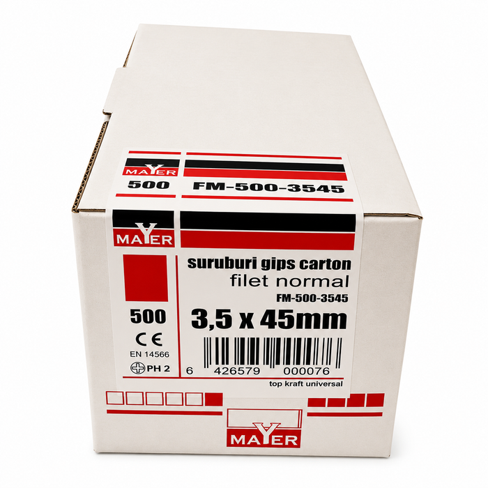 Șuruburi gips-carton Filet normal 3.5x45 (500 buc)