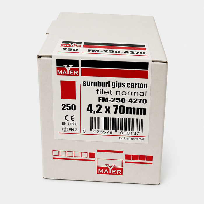 Șuruburi gips carton Filet normal 4,2 x 70mm (250 buc)