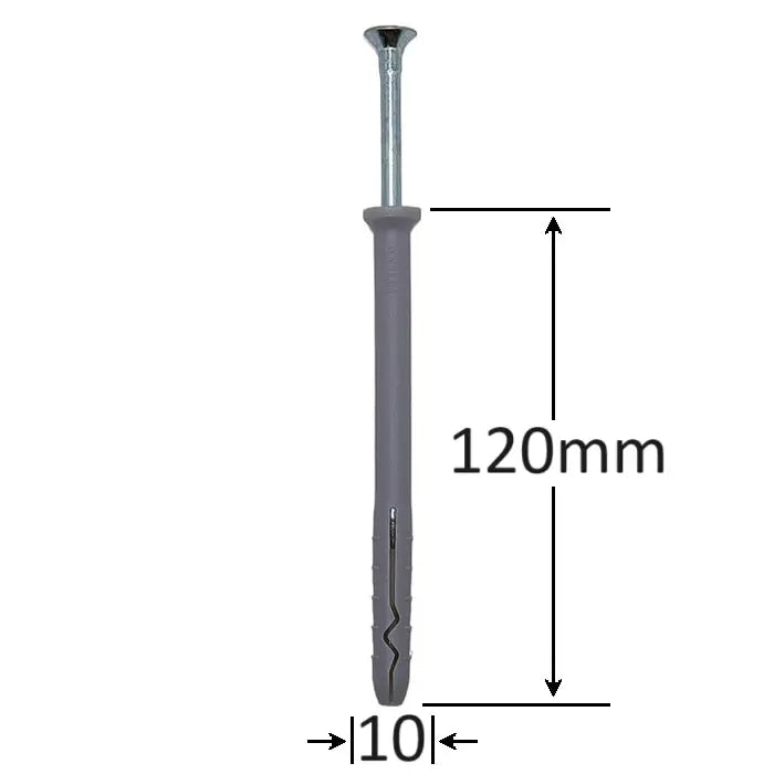 Diblu cu surub cui percutie Hammer Drive plug 10x120 ( 50 buc )