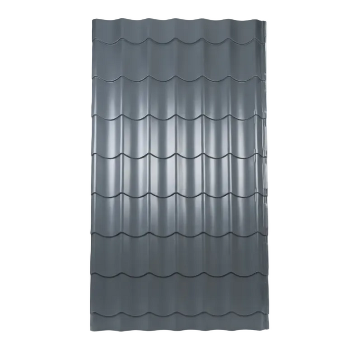Tabla tigla Metalica Gri antracit ral 7011   2.05/1.200 = 2.46MP  0.50 grosime( PRET 0.50MP - 18.90 Ron)