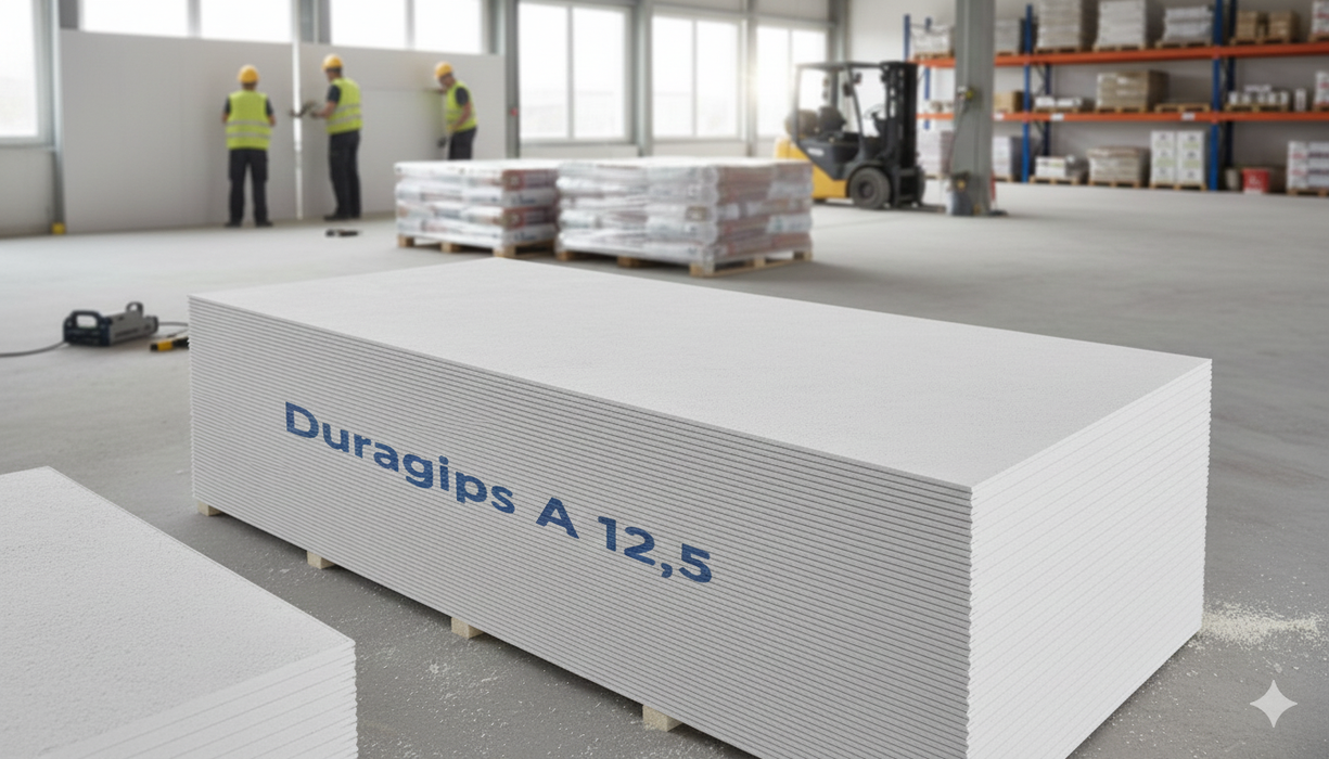 1 Buc, Placa gips carton Rigips Duragips A 12.5 x 1200 x 2600 mm
