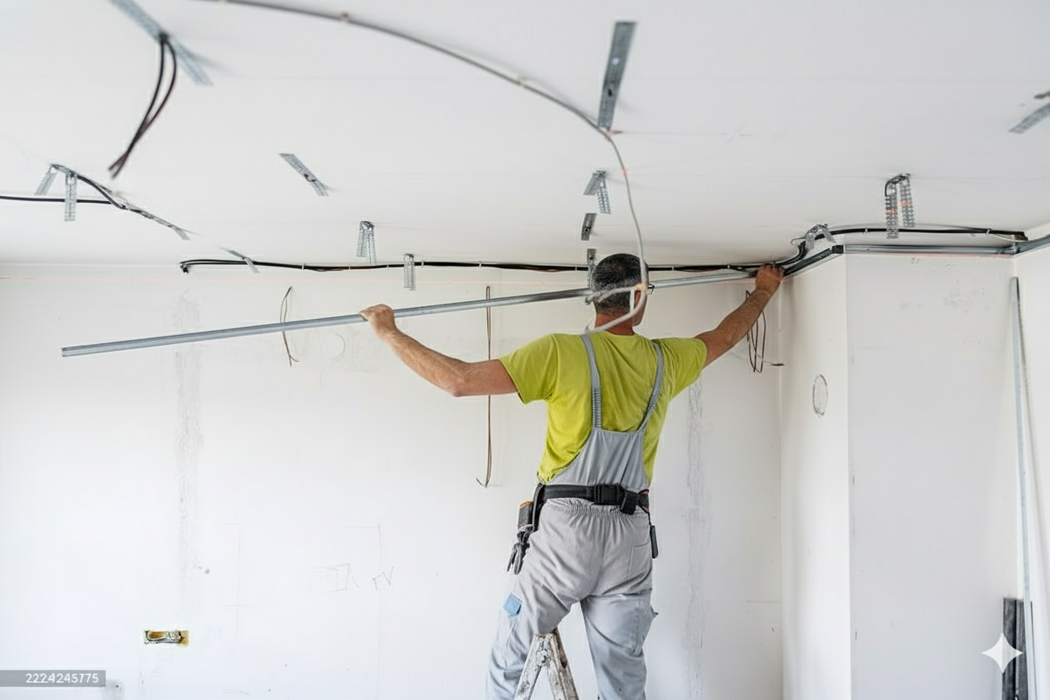 Set 10 buc, Bridă Multiplă Atlantic - pentru fixare directa CD 60 Gips-carton, 120 mm (Grosime 1.0)