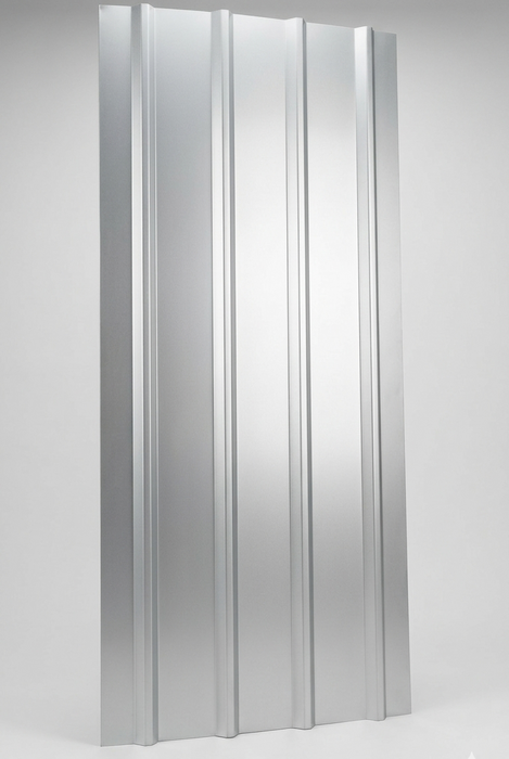 Foaie tablă cuta mare 2m x 0,85m/1,70mp ZINCAT ( Grosime=0.80 mm)
