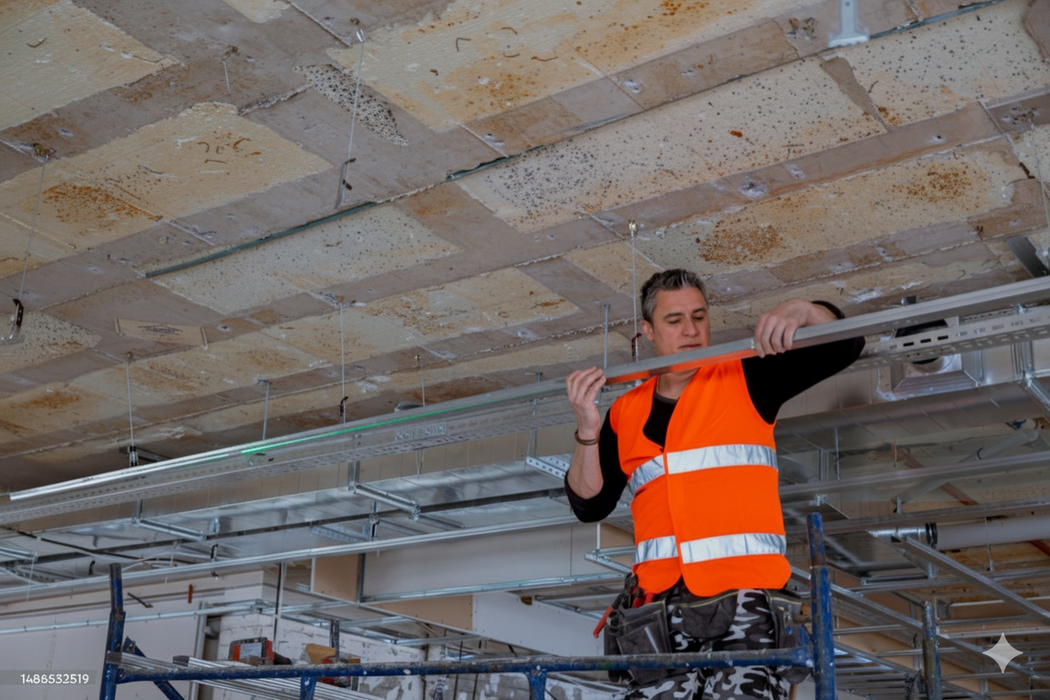 Set 50 piese de suspendare CD60, Montana, gips-carton, 80 mm