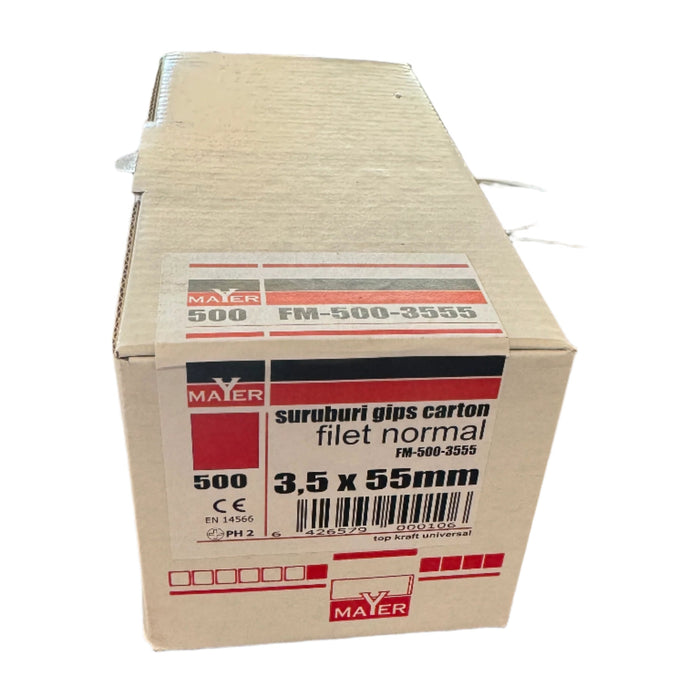 Suruburi gips carton Filet normal 3.5x55 (500 buc)