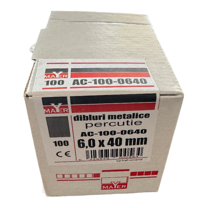 DIBLU METALICE PERCUTIE 6X40 (100 BUC)