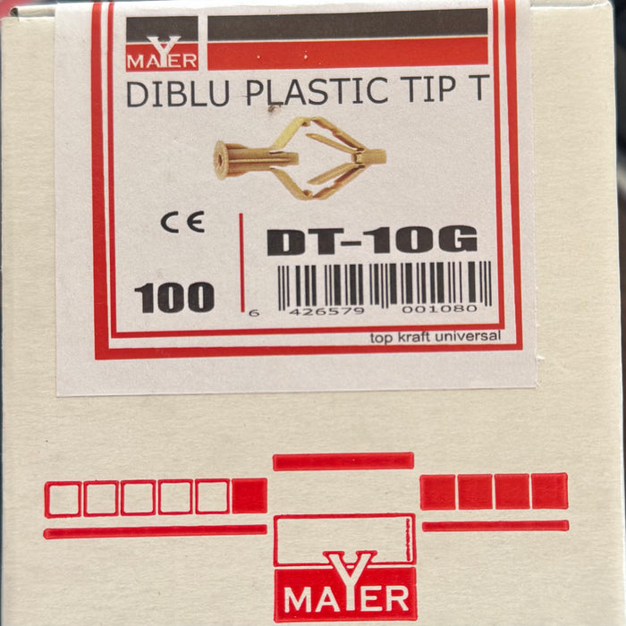 Diblu tip T gips carton alb DT-10G. 100 buc