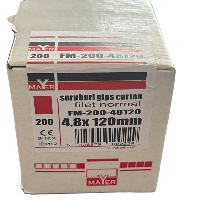 Suruburi gips carton Filet normal 4,8 x 120 mm  (200) buc