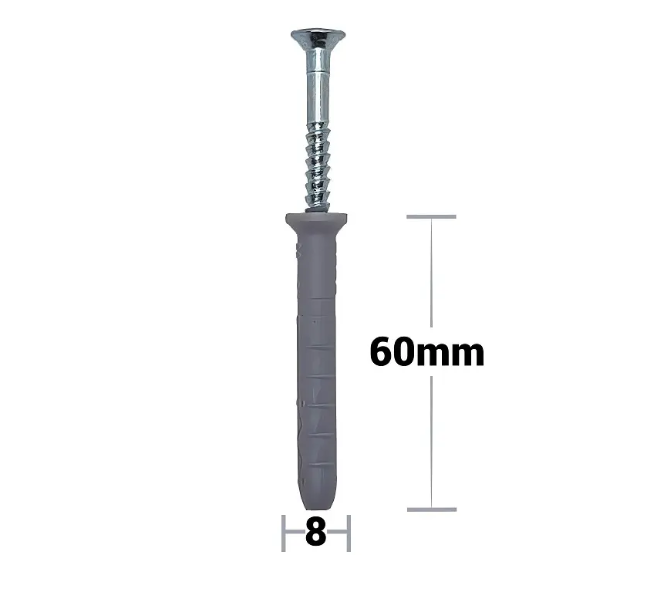 Csavaros tiplik 8*60 (100 db)