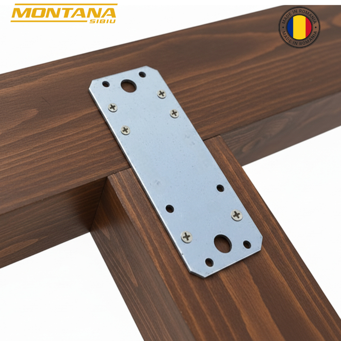 10 db-os perforált tábla fa összeillesztéséhez, Montana, horganyzott, 140 x 54 mm (vastagság 2 mm)