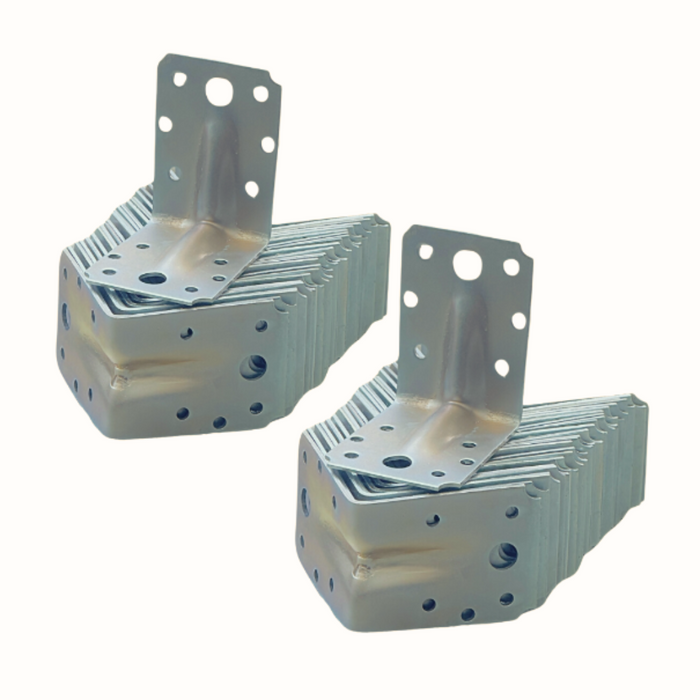 Set 500 coltar perforat pentru lemn Vinclu, 90 grade, tip 4n, zincat, 70 x 70 x 54 mm (𝗚𝗿𝗼𝘀𝗶𝗺𝗲  𝟮𝗺𝗺 )