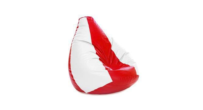 Fotoliu beanbag pentru Copii, tip para, rosu si alba , umplut cu perle din polistiren, utilizabil in interior/exterior, husa detasabila, Bean Bag Montana