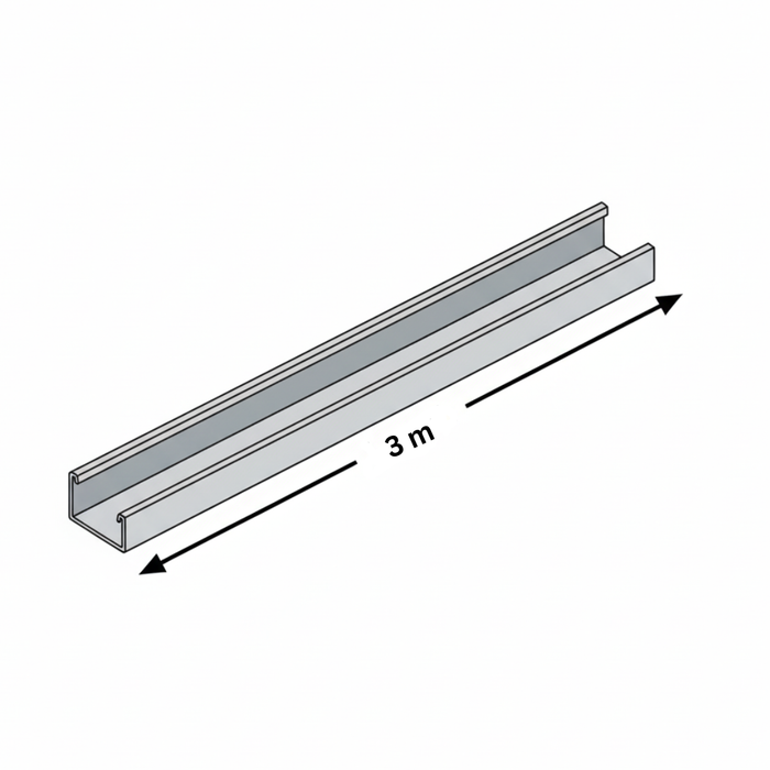 4 darabos készlet, Profil gipszkarton UW 75 0,50/3m, horganyzott, Montana