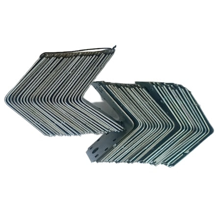 Set 50 simplu coltar perforat pentru lemn Vinclu, Montana, 90 grade, zincat, 90 x 90 x 65 mm (𝗚𝗿𝗼𝘀𝗶𝗺𝗲  𝟮𝗺𝗺 )