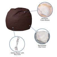 Fotoliu puf, tip para, maroon, umplut cu perle din polistiren, utilizabil in interior/exterior, husa detasabila, Bean Bag Montana